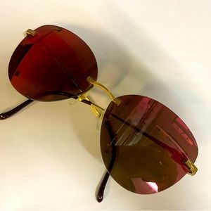 Cartier Panthere Series Mirrored Sunglass